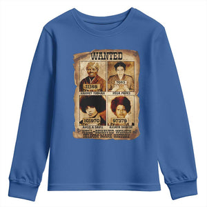 Black Woman History Youth Sweatshirt Well Behaved Women Seldom Make History TS14 Royal Blue Print Your Wear