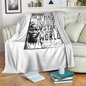 Harriet Tubman Quote Throw Blanket Black Woman History Activist TS14 Print Your Wear