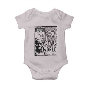 Harriet Tubman Quote Baby Onesie Black Woman History Activist TS14 Ice Gray Print Your Wear