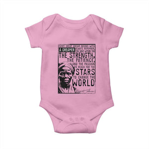 Harriet Tubman Quote Baby Onesie Black Woman History Activist TS14 Light Pink Print Your Wear