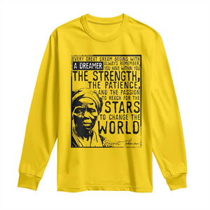 Harriet Tubman Quote Long Sleeve Shirt Black Woman History Activist TS14 Daisy Print Your Wear