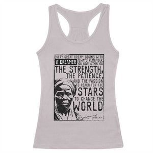 Harriet Tubman Quote Racerback Tank Top Black Woman History Activist TS14 Ice Gray Print Your Wear