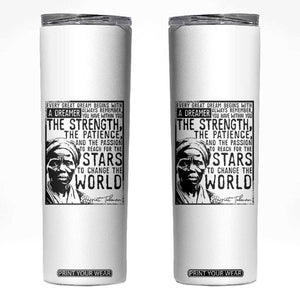 Harriet Tubman Quote Skinny Tumbler Black Woman History Activist TS14 White Print Your Wear