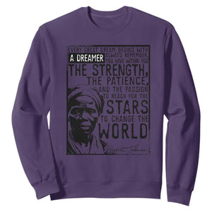 Harriet Tubman Quote Sweatshirt Black Woman History Activist TS14 Purple Print Your Wear