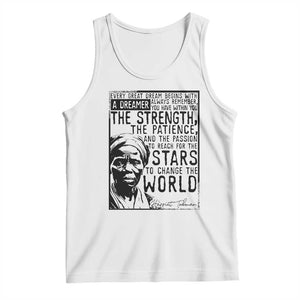 Harriet Tubman Quote Tank Top Black Woman History Activist TS14 White Print Your Wear