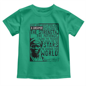 Harriet Tubman Quote Toddler T Shirt Black Woman History Activist TS14 Irish Green Print Your Wear