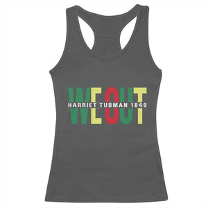 Harriet Tubman Quote Racerback Tank Top Black Woman American History Activist TS14 Dark Heather Print Your Wear
