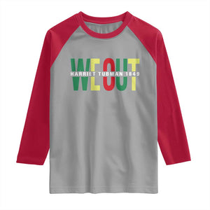 Harriet Tubman Quote Raglan Shirt Black Woman American History Activist TS14 Sport Gray Red Print Your Wear
