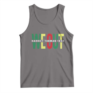Harriet Tubman Quote Tank Top Black Woman American History Activist TS14 Deep Heather Print Your Wear