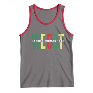 Harriet Tubman Quote Tank Top Black Woman American History Activist TS14 Deep Heather Red Print Your Wear