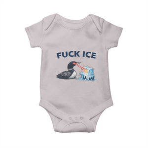 Minnesota Anti ICE Immigration Protest Ladies Baby Onesie Fuck Ice TS14 Ice Gray Print Your Wear