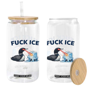 Minnesota Anti ICE Immigration Protest Ladies Glass Can Fuck Ice TS14 Print Your Wear
