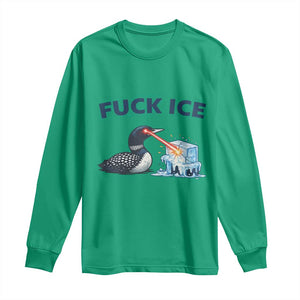 Minnesota Anti ICE Immigration Protest Ladies Long Sleeve Shirt Fuck Ice TS14 Irish Green Print Your Wear