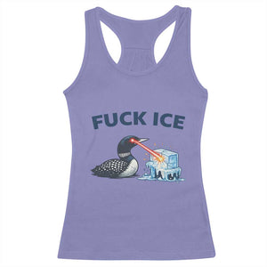 Minnesota Anti ICE Immigration Protest Ladies Racerback Tank Top Fuck Ice TS14 Violet Print Your Wear
