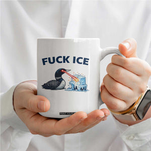 Minnesota Anti ICE Immigration Protest Ladies Coffee Mug Fuck Ice TS14 Print Your Wear