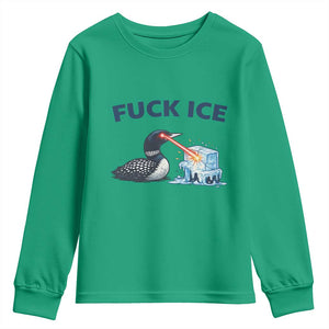 Minnesota Anti ICE Immigration Protest Ladies Youth Sweatshirt Fuck Ice TS14 Irish Green Print Your Wear