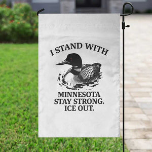 I Stand With Minnesota Garden Flag Minnesota Anti ICE Immigration Protest TS14 Print Your Wear