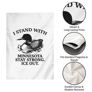 I Stand With Minnesota Garden Flag Minnesota Anti ICE Immigration Protest TS14 Print Your Wear
