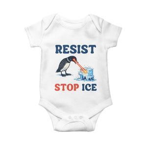 Stop ICE Baby Onesie Minnesota Resist Anti ICE Immigration Protest TS14 White Print Your Wear