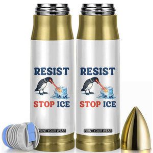 Stop ICE Bullet Tumbler Minnesota Resist Anti ICE Immigration Protest TS14 White Print Your Wear