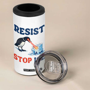 Stop ICE 4 in 1 Can Cooler Tumbler Minnesota Resist Anti ICE Immigration Protest TS14 Print Your Wear