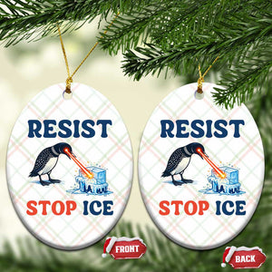 Stop ICE Ceramic Ornament Minnesota Resist Anti ICE Immigration Protest TS14 Print Your Wear