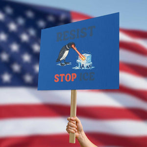 Stop ICE Protest Sign Minnesota Resist Anti ICE Immigration Protest TS14 Horizontal 18" × 24" Blue Print Your Wear