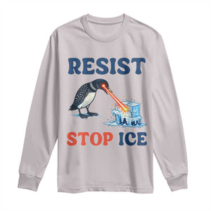 Stop ICE Long Sleeve Shirt Minnesota Resist Anti ICE Immigration Protest TS14 Ice Gray Print Your Wear