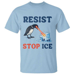 Stop ICE T Shirt Minnesota Resist Anti ICE Immigration Protest TS14 Light Blue Print Your Wear