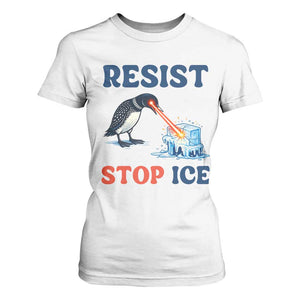 Stop ICE T Shirt For Women Minnesota Resist Anti ICE Immigration Protest TS14 White Print Your Wear