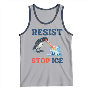 Stop ICE Tank Top Minnesota Resist Anti ICE Immigration Protest TS14 Athletic Heather Navy Print Your Wear