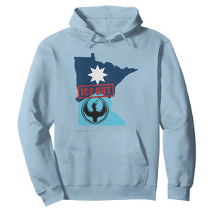 Minnesota Resist Anti ICE Immigration Protest Hoodie Ice Out TS14 Light Blue Print Your Wear