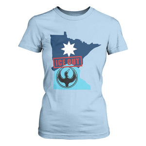 Minnesota Resist Anti ICE Immigration Protest T Shirt For Women Ice Out TS14 Light Blue Print Your Wear