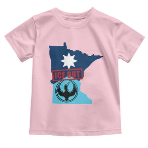 Minnesota Resist Anti ICE Immigration Protest Toddler T Shirt Ice Out TS14 Light Pink Print Your Wear