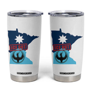 Minnesota Resist Anti ICE Immigration Protest Tumbler Cup Ice Out TS14 White Print Your Wear