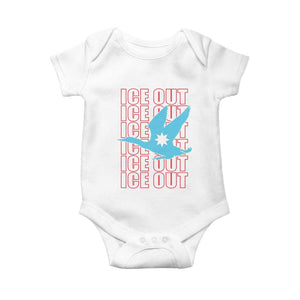 Minnesota Anti ICE Immigration Protest Baby Onesie Ice Out TS14 White Print Your Wear