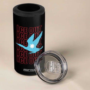 Minnesota Anti ICE Immigration Protest 4 in 1 Can Cooler Tumbler Ice Out TS14 Print Your Wear