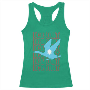 Minnesota Anti ICE Immigration Protest Racerback Tank Top Ice Out TS14 Irish Green Print Your Wear