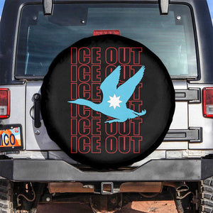 Minnesota Anti ICE Immigration Protest Spare Tire Cover Ice Out TS14 No hole Black Print Your Wear