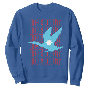 Minnesota Anti ICE Immigration Protest Sweatshirt Ice Out TS14 Royal Blue Print Your Wear