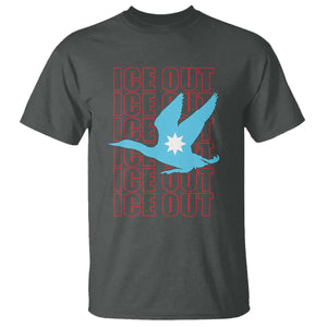 Minnesota Anti ICE Immigration Protest T Shirt Ice Out TS14 Dark Heather Print Your Wear