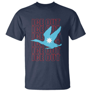 Minnesota Anti ICE Immigration Protest T Shirt Ice Out TS14 Navy Print Your Wear