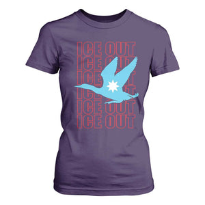 Minnesota Anti ICE Immigration Protest T Shirt For Women Ice Out TS14 Purple Print Your Wear