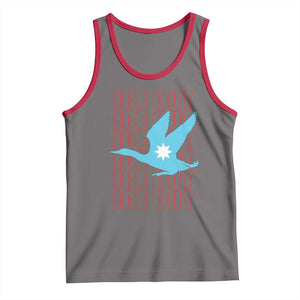 Minnesota Anti ICE Immigration Protest Tank Top Ice Out TS14 Deep Heather Red Print Your Wear