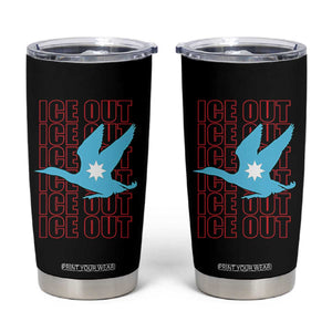 Minnesota Anti ICE Immigration Protest Tumbler Cup Ice Out TS14 Black Print Your Wear