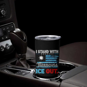 I Stand With Minnesota Tumbler Cup Minnesota Flag Anti ICE Immigration Protest TS14 Print Your Wear