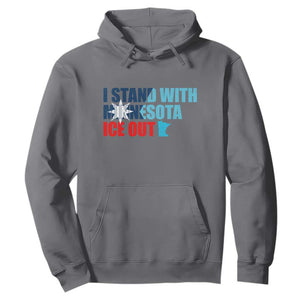I Stand With Minnesota Hoodie Minnesota Resist Anti ICE Immigration Protest TS14 Charcoal Print Your Wear