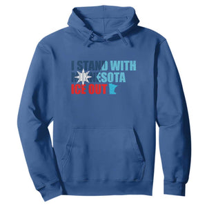 I Stand With Minnesota Hoodie Minnesota Resist Anti ICE Immigration Protest TS14 Royal Blue Print Your Wear