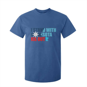 I Stand With Minnesota T Shirt For Kid Minnesota Resist Anti ICE Immigration Protest TS14 Royal Blue Print Your Wear