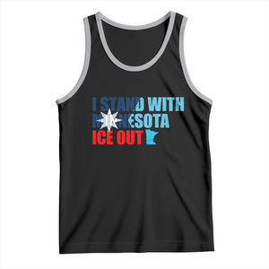 I Stand With Minnesota Tank Top Minnesota Resist Anti ICE Immigration Protest TS14 Black Athletic Heather Print Your Wear